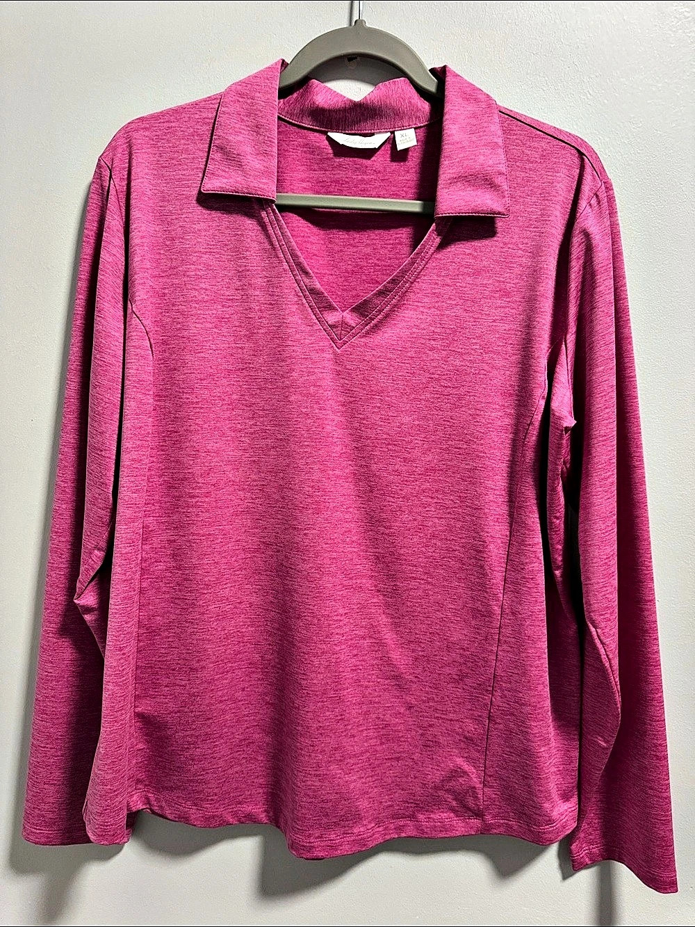 Lady Hagen Pink Long Sleeve Tunic Size XL